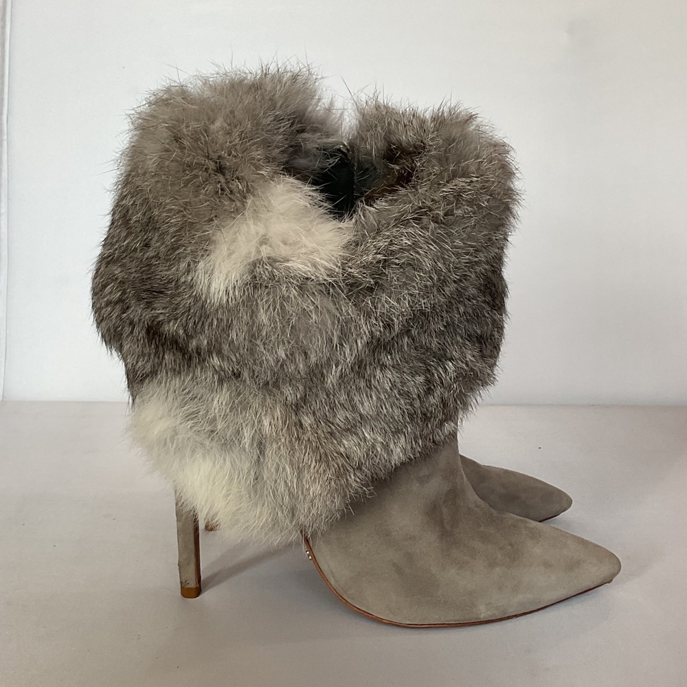 Schutz Suede Stiletto Ankle Boots Women's 8.5